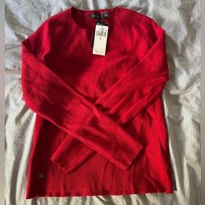 NWT Lauren Ralph Lauren Red Pull over Sweater